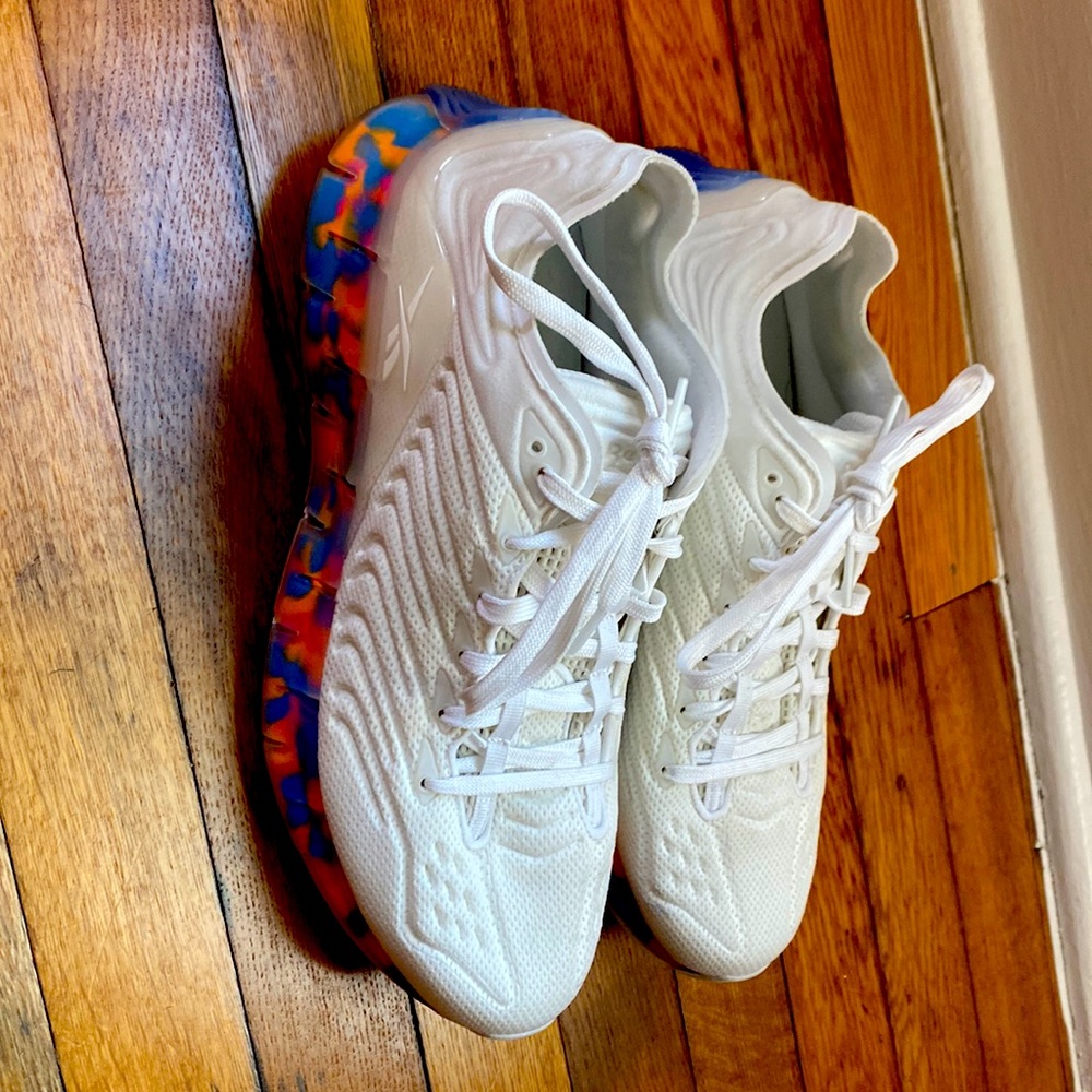 Unisex size 9 white ghostbusters reeboks